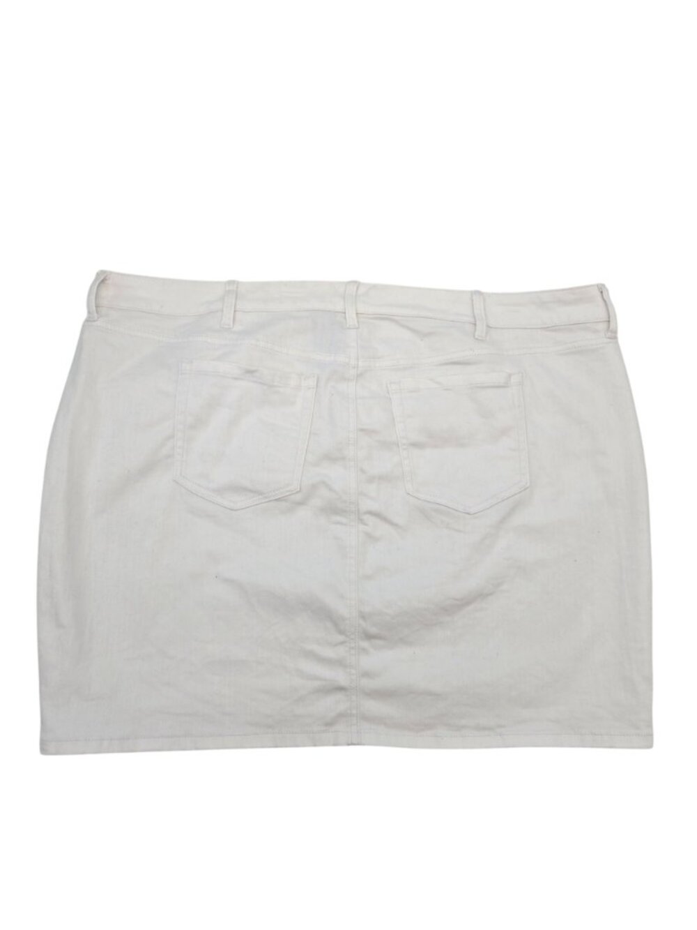 NWT Torrid Denim Mini Skirt in White Size 24 - Picture 2 of 7
